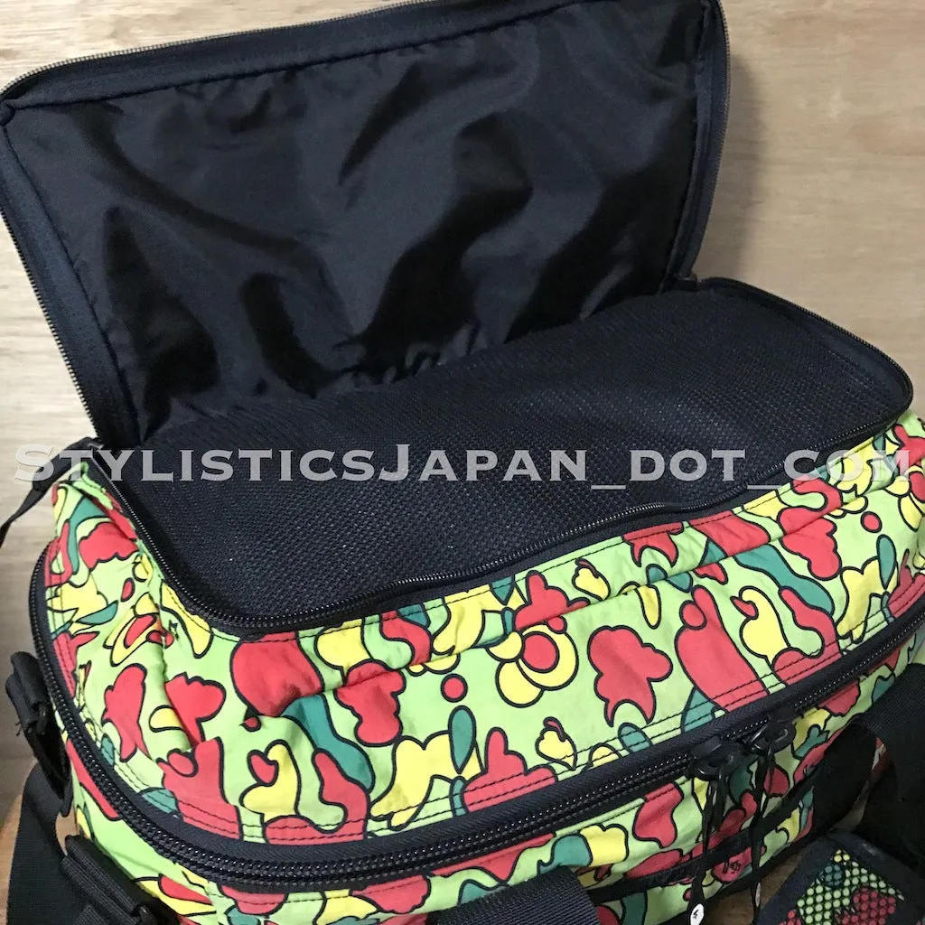 A Bathing Ape Bape Psyche Camo Duffle Bag Red