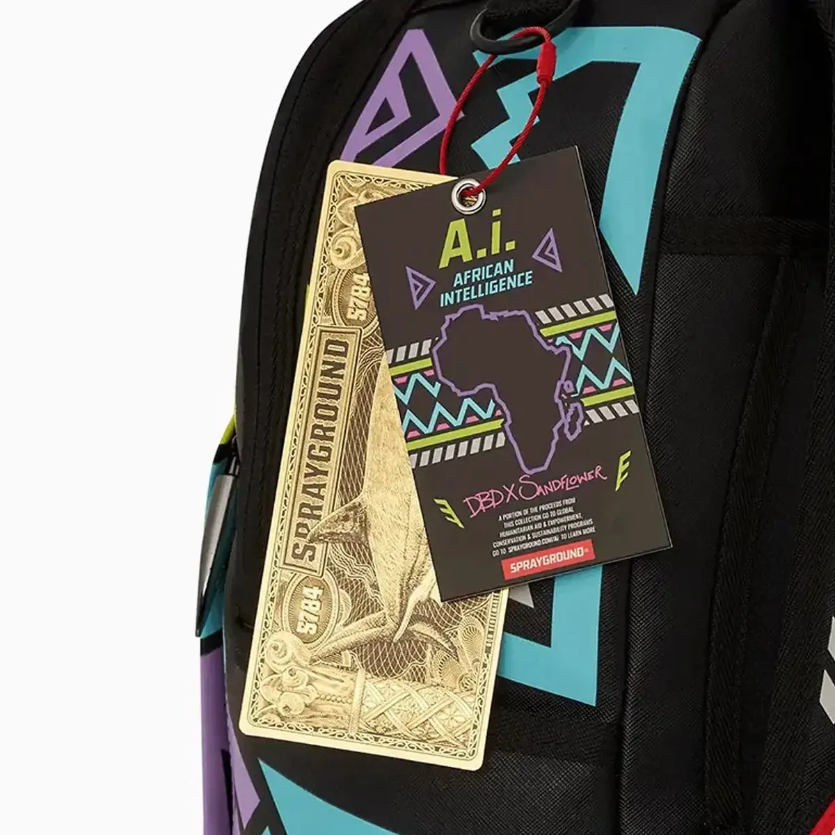 A.I Path To The Future III Backpack Sandflower Collab (Glow in the Dark)