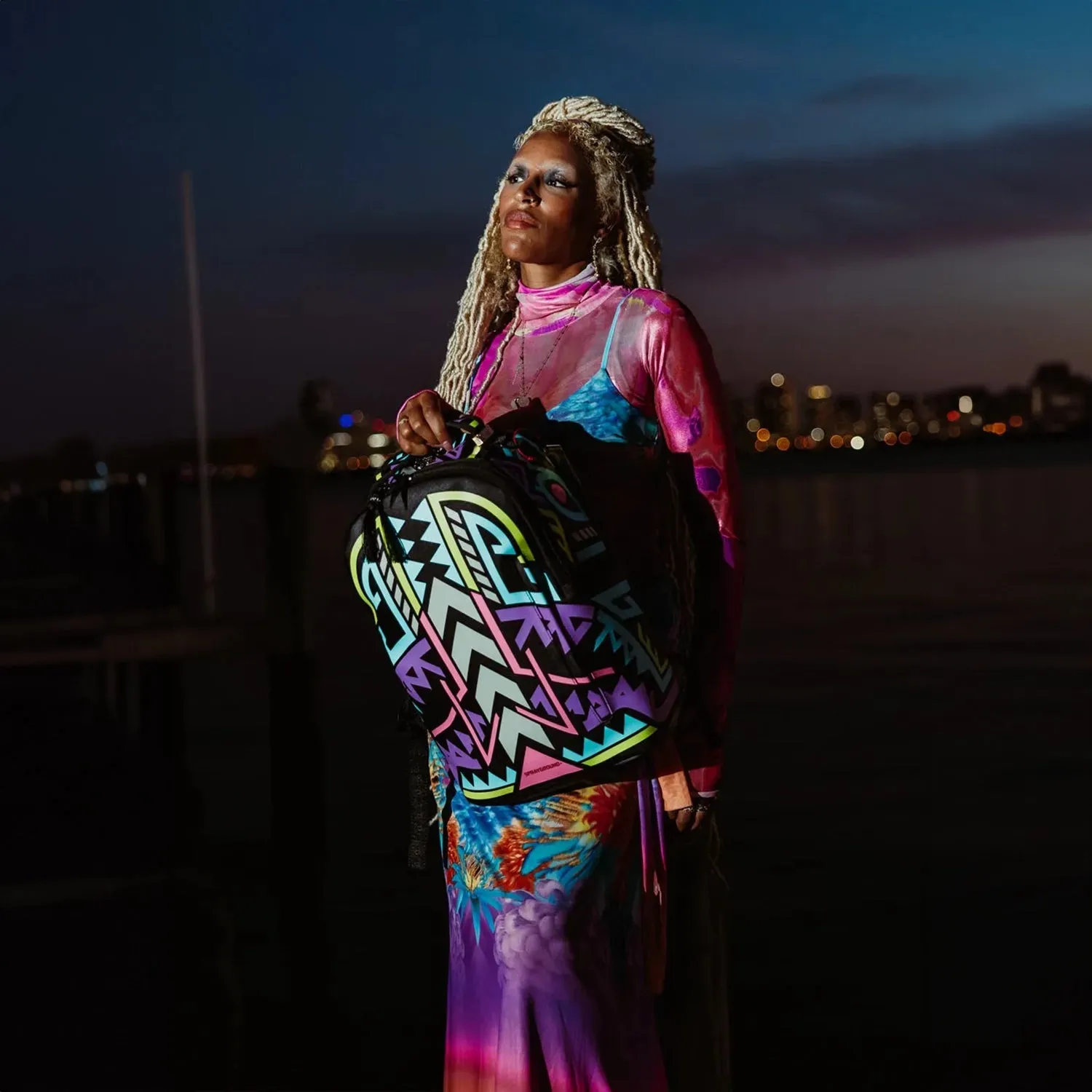 A.I Path To The Future III Backpack Sandflower Collab (Glow in the Dark)