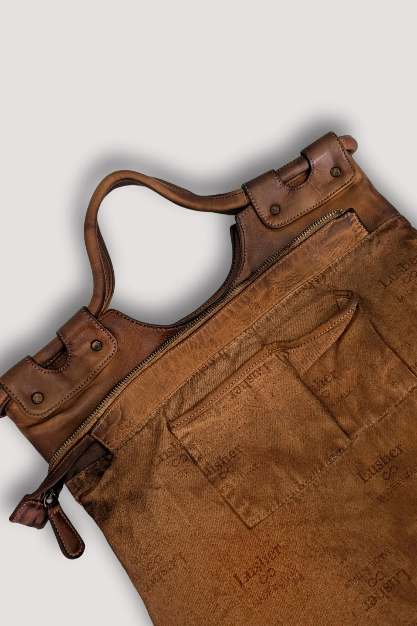 Bella Foldover Tote - Cognac Rocks - Canada