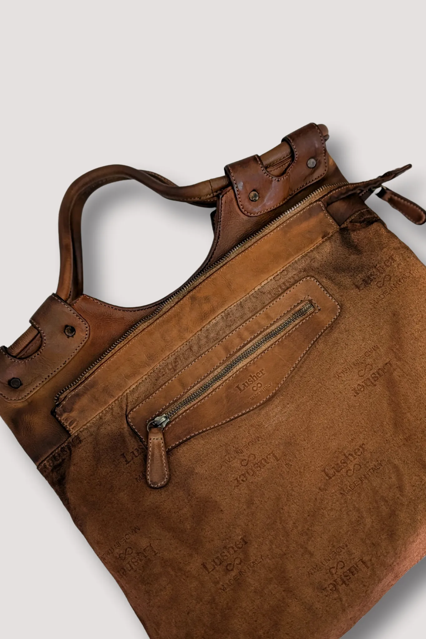 Bella Foldover Tote - Cognac Rocks - Canada