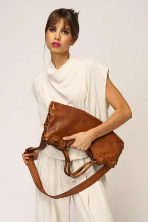 Bella Foldover Tote - Cognac Rocks - Canada