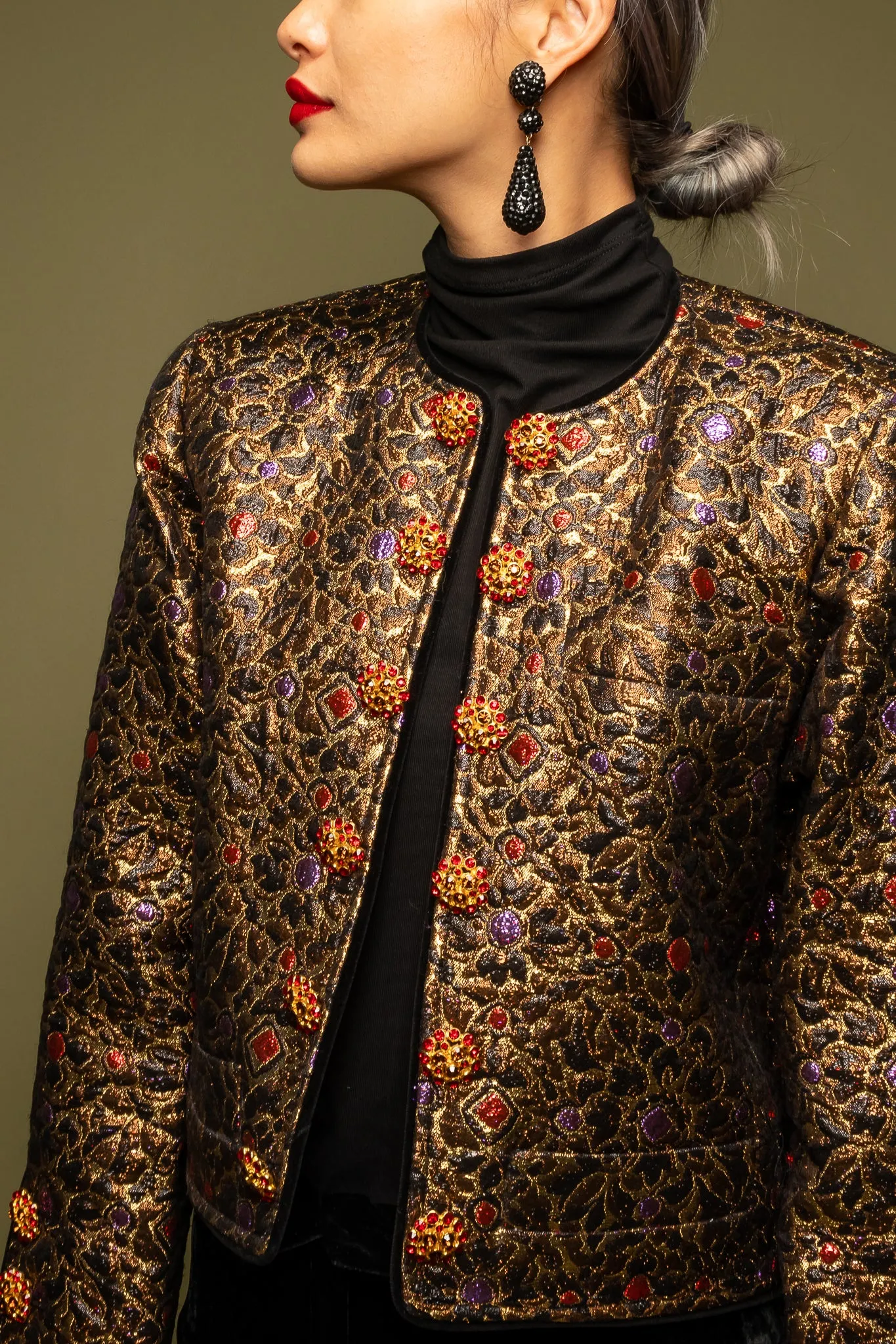 Brocade Crop Jacket