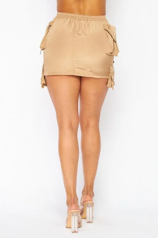 CARGO MINI SKIRT