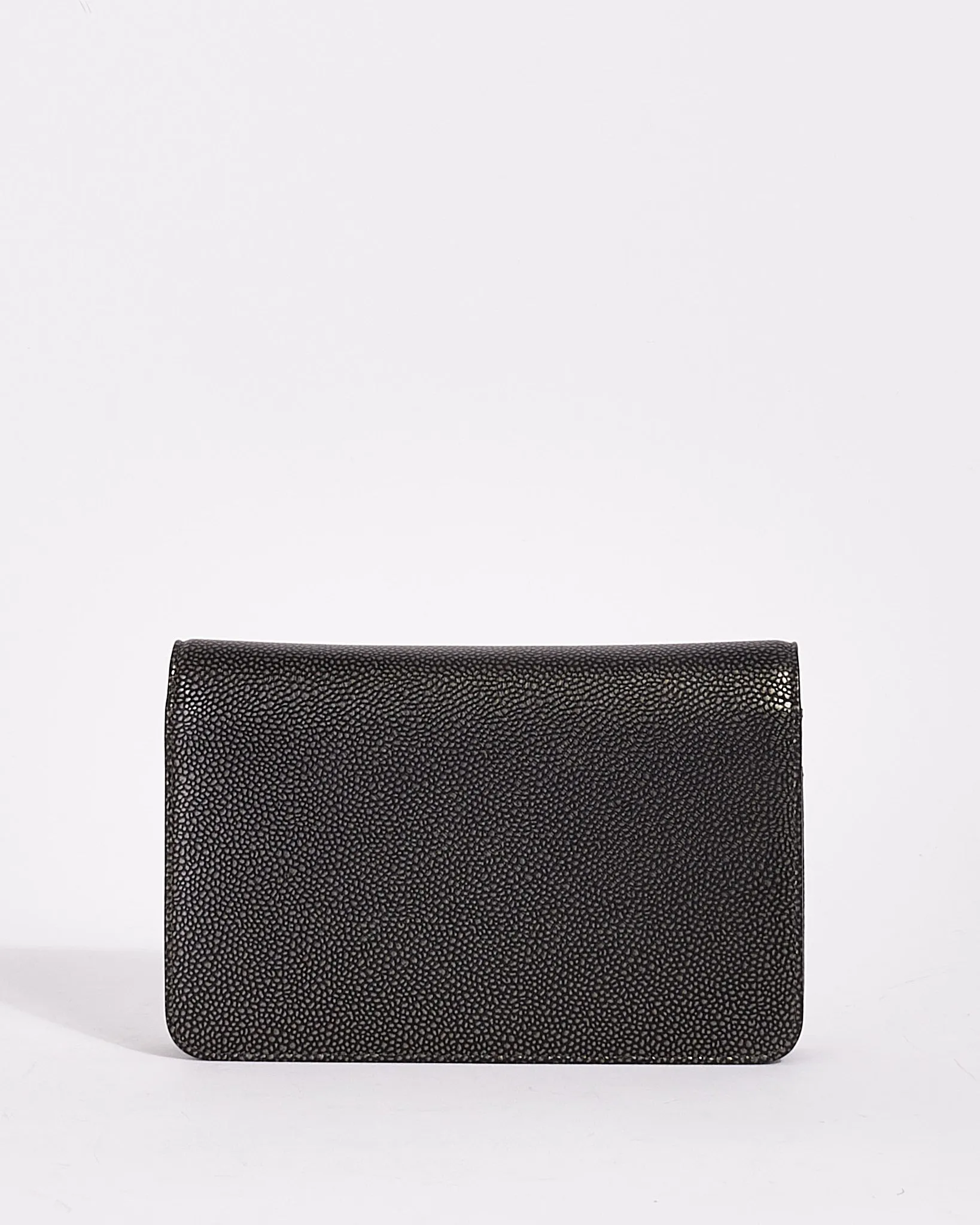 Chanel Dark Metallic Caviar Leather Timeless Wallet on Chain SHW