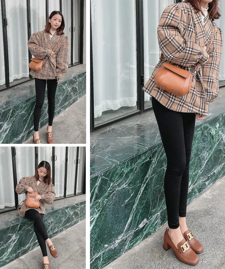 Coffee LEATHER Small Cute Side Bag WOMEN SHOULDER BAG Small Crossbody Purse FOR WOMEN