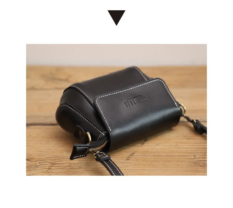 Coffee LEATHER Small Cute Side Bag WOMEN SHOULDER BAG Small Crossbody Purse FOR WOMEN