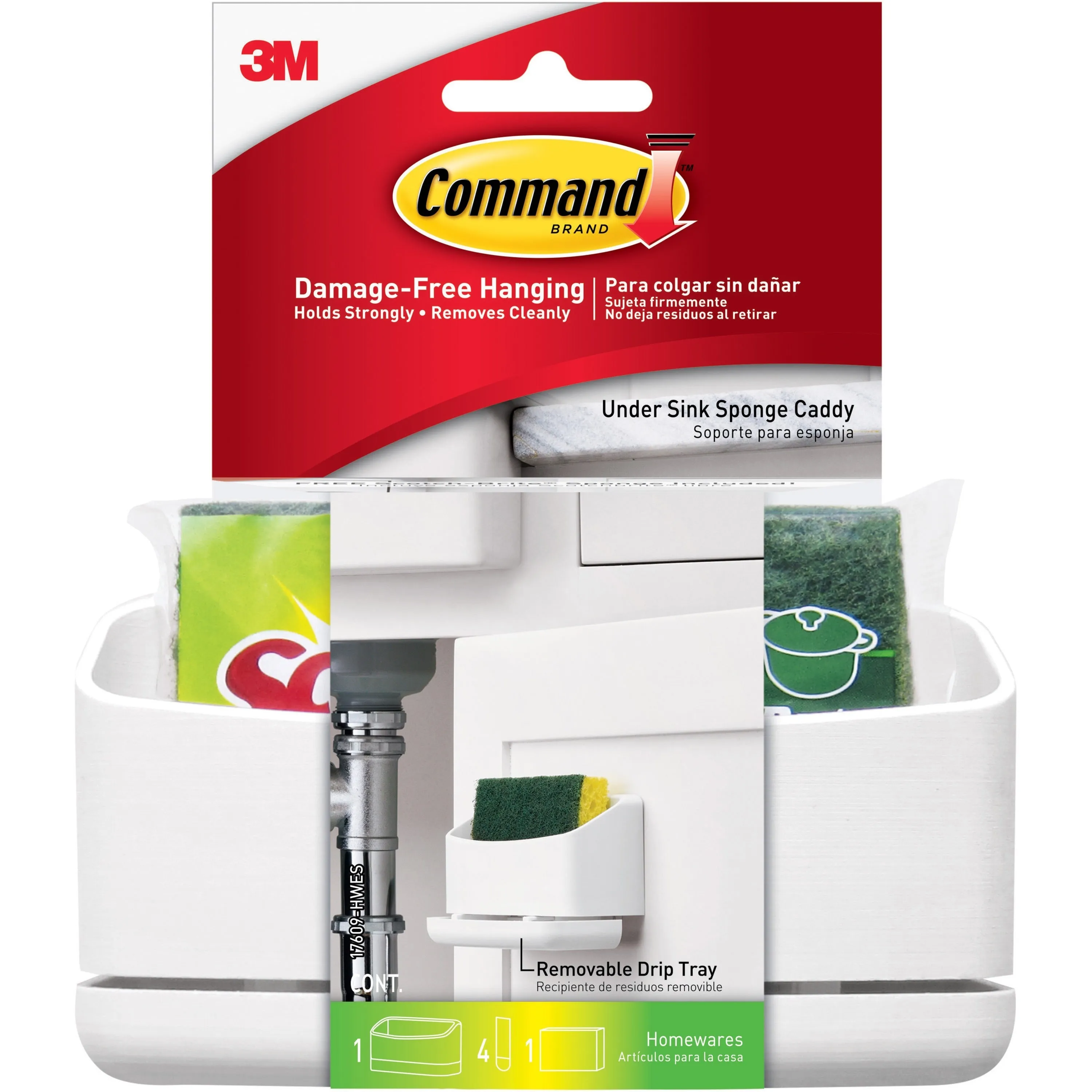 Command Under Sink Sponge Caddy