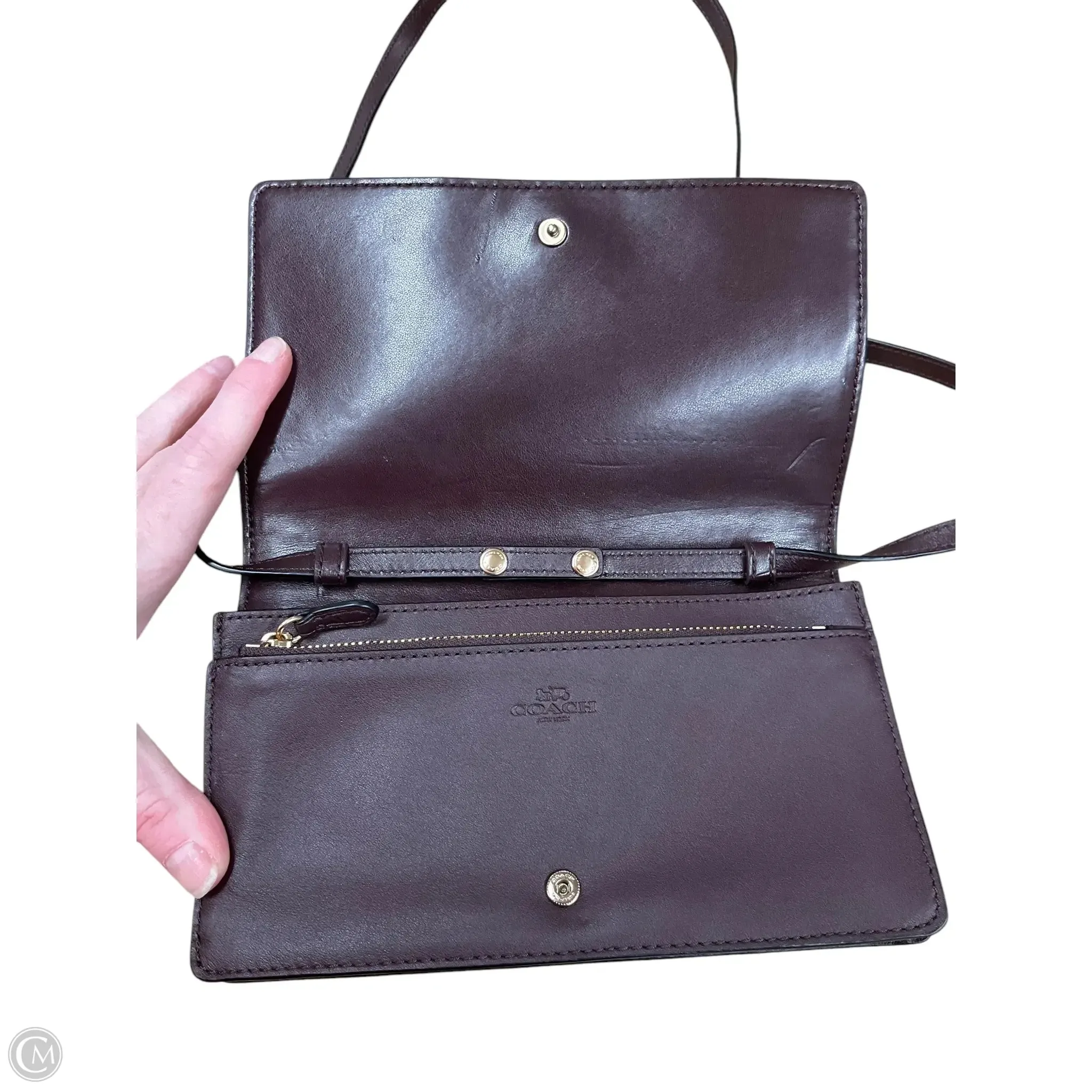 Crossbody Designer By Coach, Size: Small