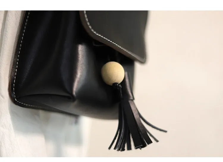 Cute Brown LEATHER Small Side Bag Handmade WOMEN Phone Crossbody BAG Purse FOR WOMEN