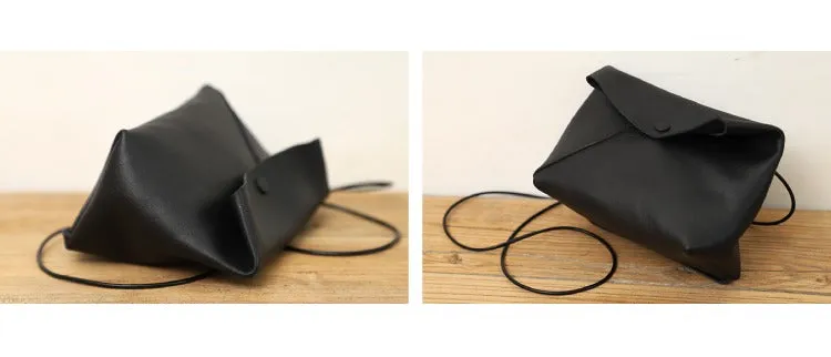 Cute LEATHER Mini Side Bag Brown Handmade WOMEN Crossbody BAG Phone Purse FOR WOMEN