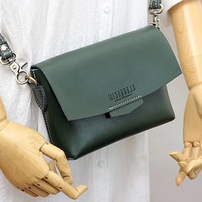 Cute LEATHER Small Side Bag Brown WOMEN SHOULDER BAG Small Handmade Crossbody Purse FOR WOMEN