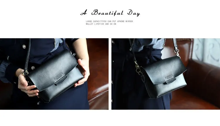 Cute LEATHER Small Side Bag Brown WOMEN SHOULDER BAG Small Handmade Crossbody Purse FOR WOMEN