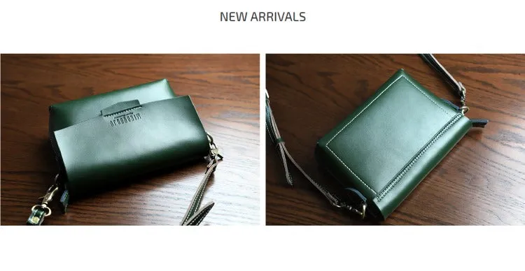 Cute LEATHER Small Side Bag Brown WOMEN SHOULDER BAG Small Handmade Crossbody Purse FOR WOMEN