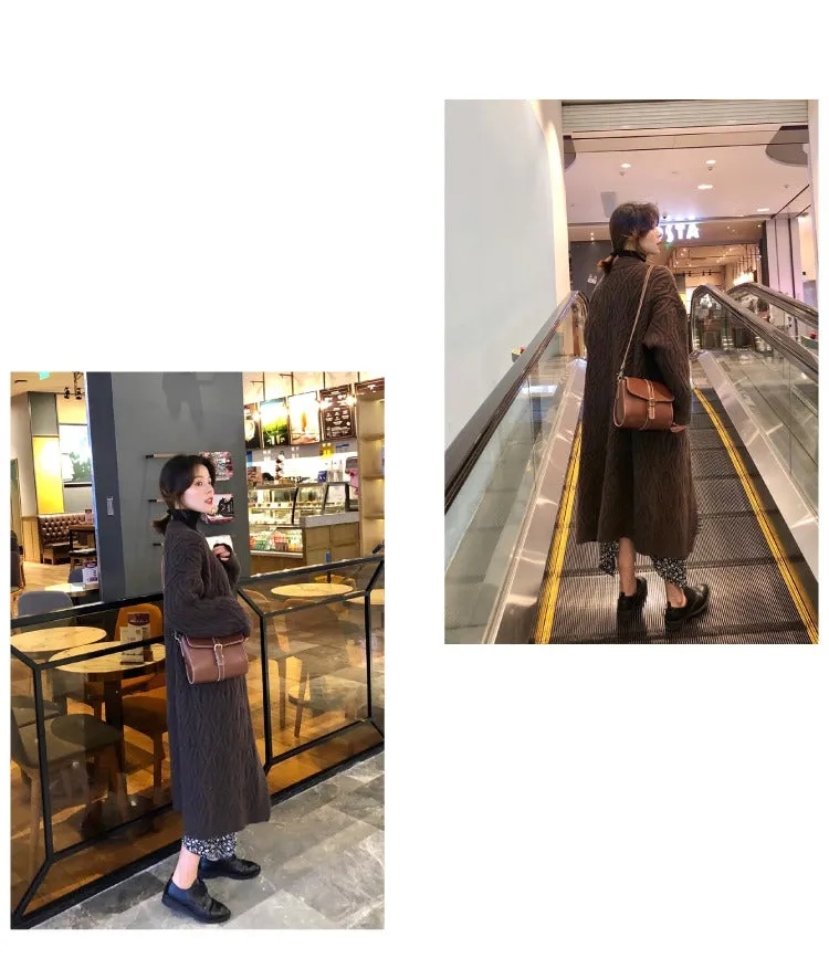 Cute LEATHER Small Side Bag Coffee WOMEN SHOULDER BAG Small Crossbody Purse FOR WOMEN