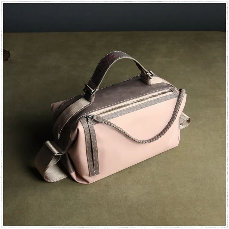 Cute Womens Green NYLON Handbag Purse Cube NYLON Shoulder Bag Crossbody Purse for Ladies