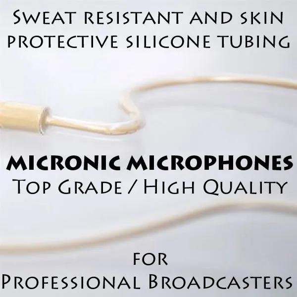 Double Ear Hook Microphone for Lectrosonics 5 Pin Mini XLR Body Pack Transmitter