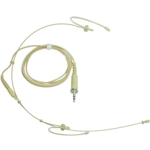 Double Ear Hook Microphone for Trantec Lemo 4, 3.5mm Jack, 4 Pin Mini XLR Transmitters