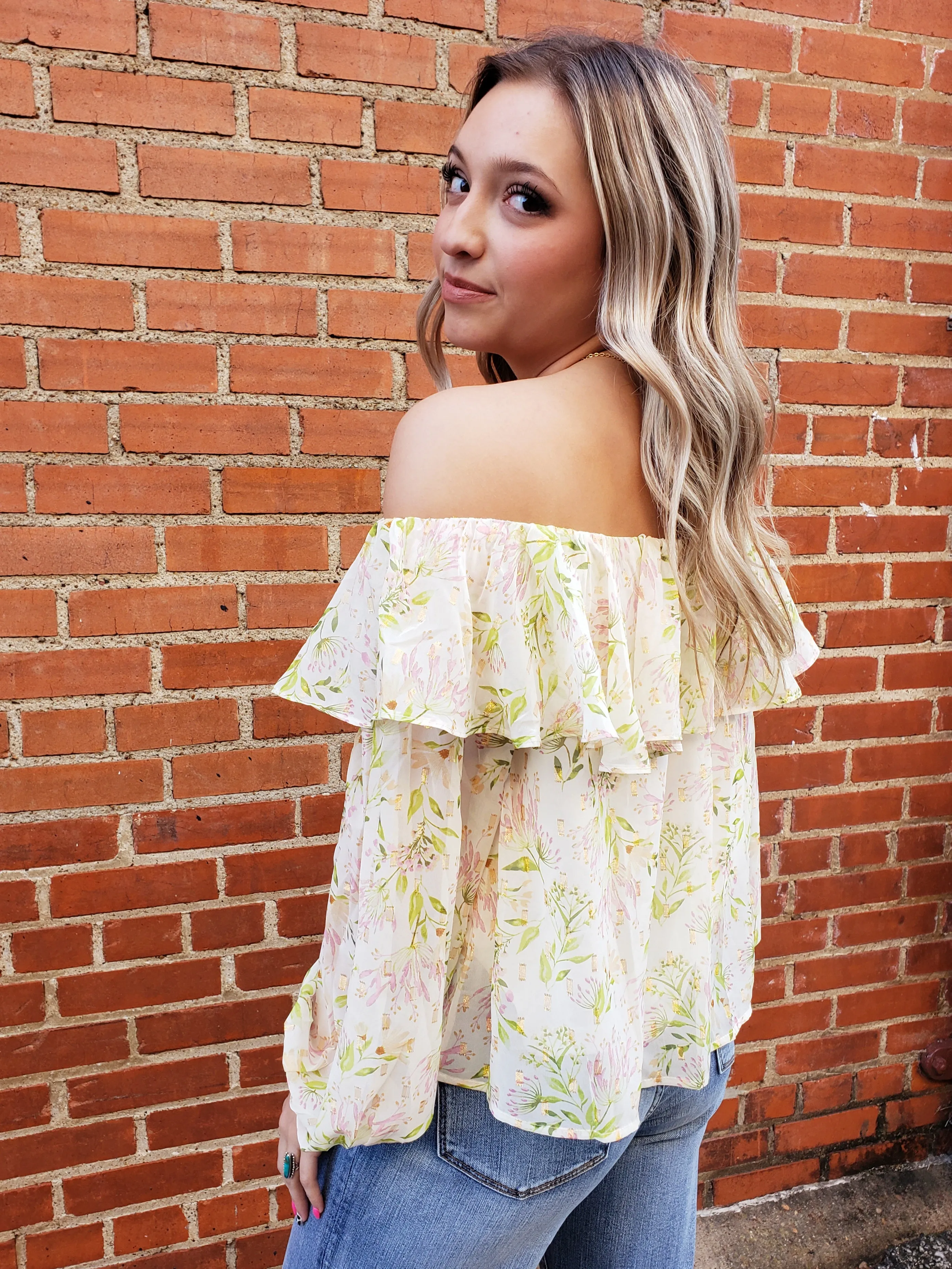 Dreams Come True Top: Ivory Mix