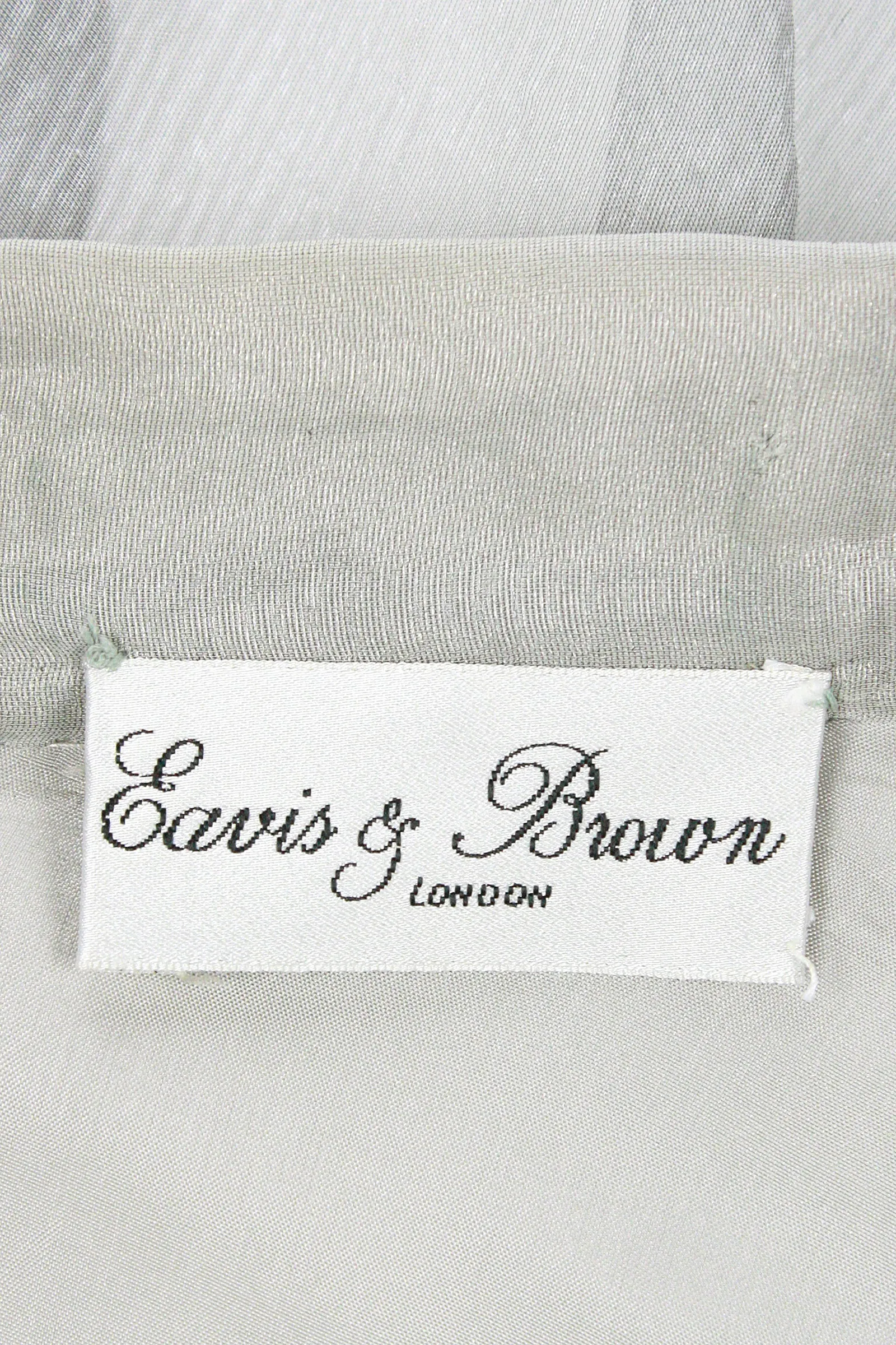 EAVIS & BROWN Seafoam Chiffon Silver Beaded Top and Long Skirt