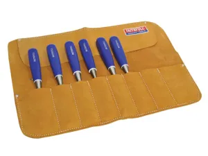 Faithfull 8 Pocket Leather Chisel Roll 33 X 47Cm