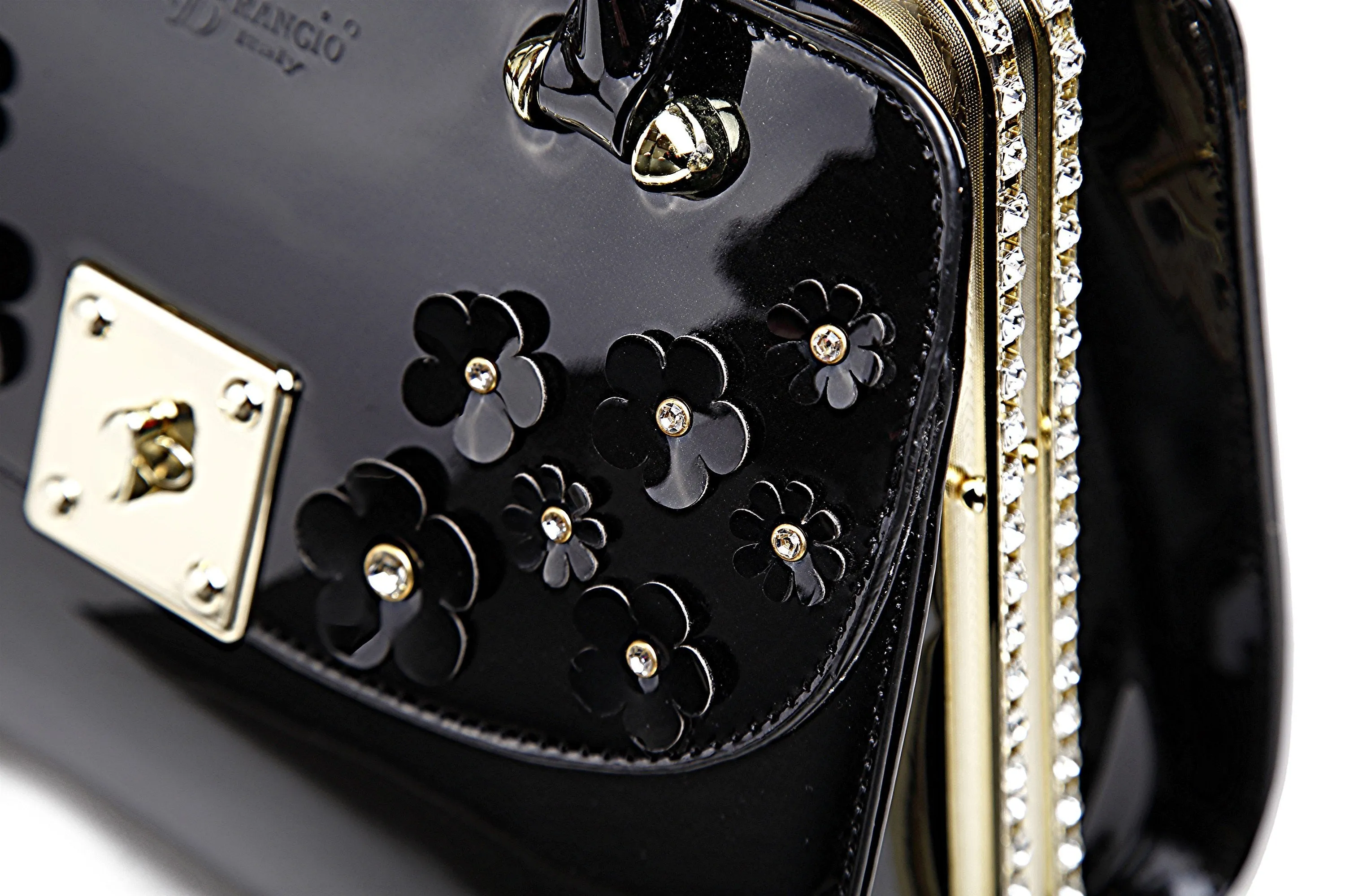 Floral Sparx Designer Crystal Handbag [KX8808]