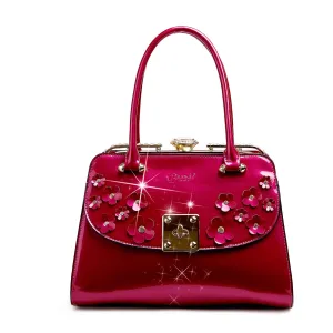 Floral Sparx Designer Crystal Handbag [KX8808]