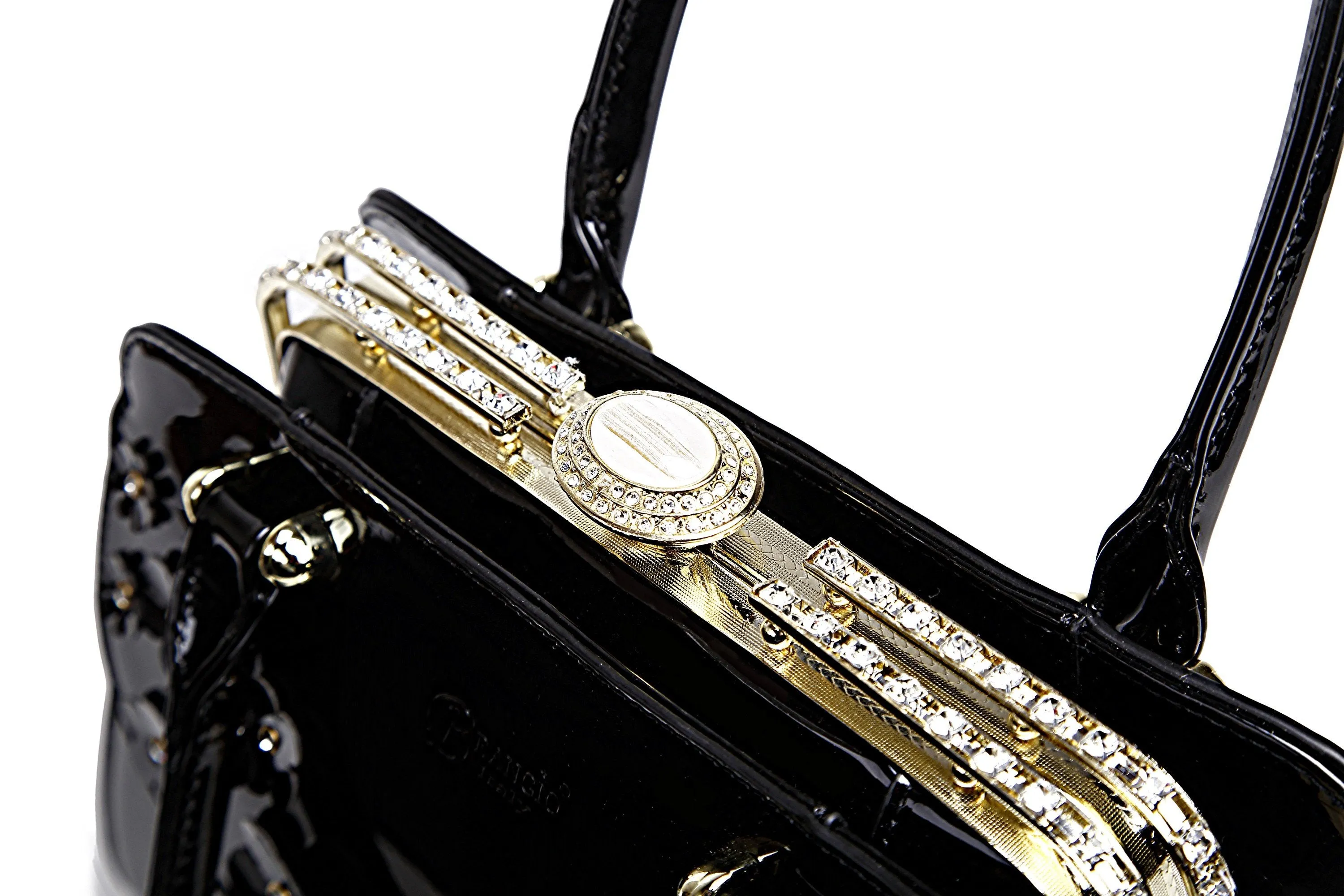 Floral Sparx Designer Crystal Handbag [KX8808]
