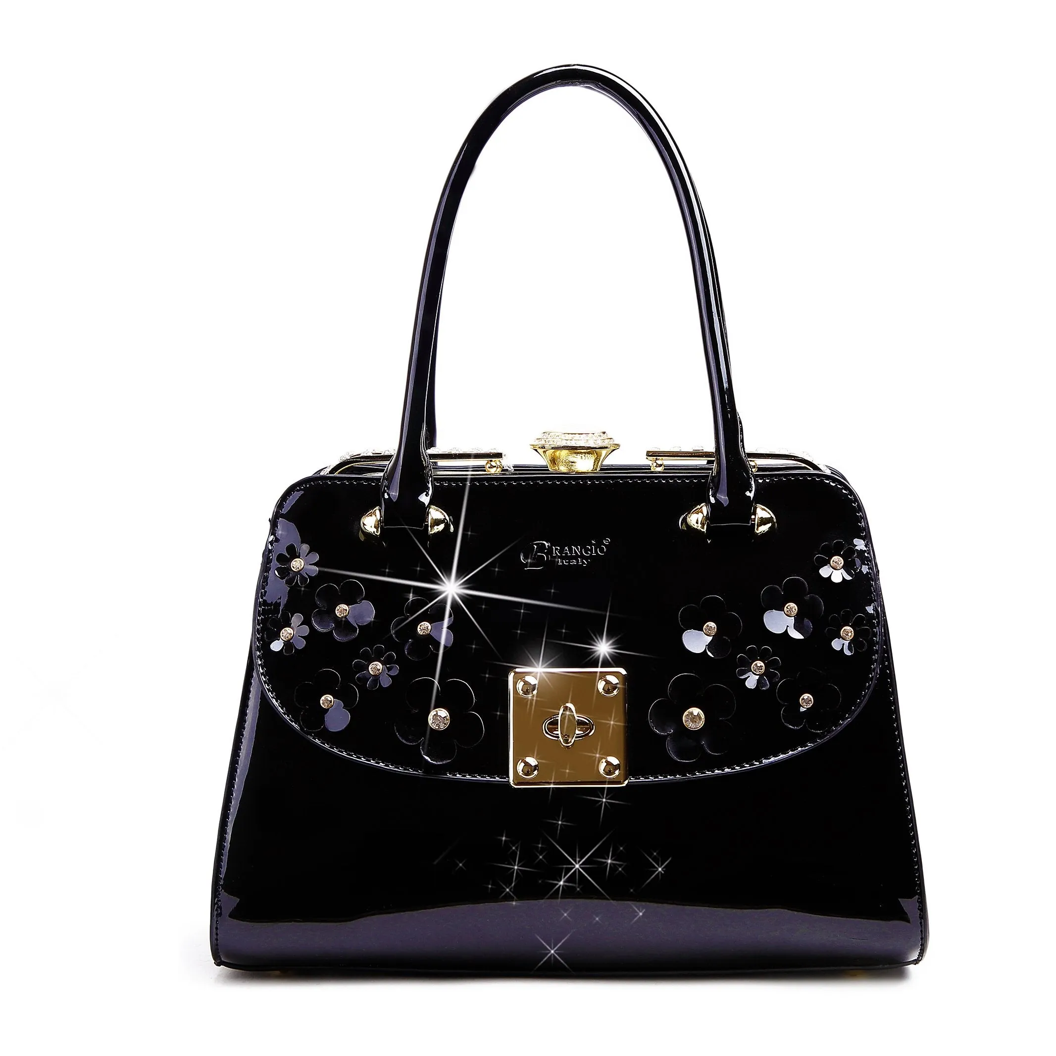 Floral Sparx Designer Crystal Handbag [KX8808]