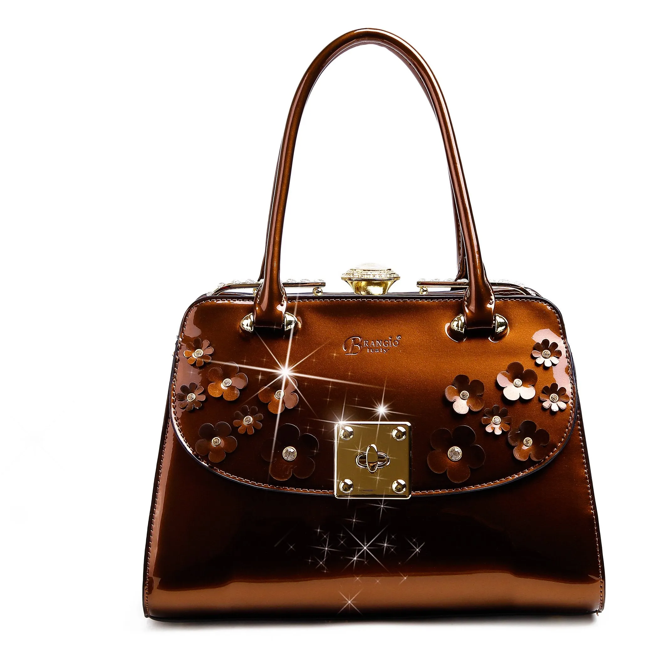 Floral Sparx Designer Crystal Handbag [KX8808]