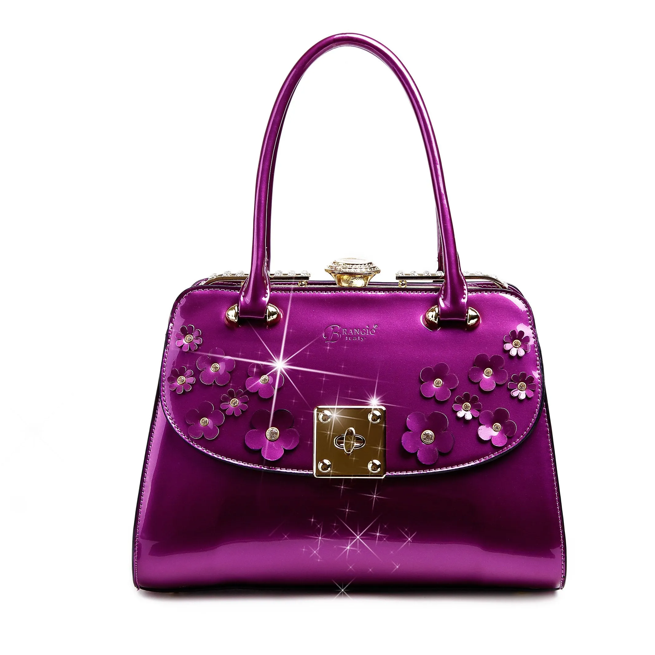 Floral Sparx Designer Crystal Handbag [KX8808]