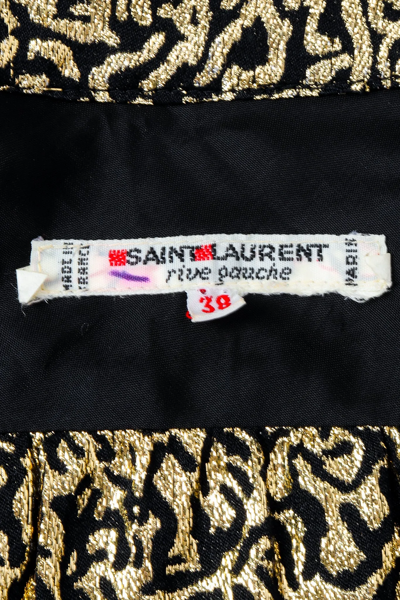 Gold Lamé Wrap Blouse