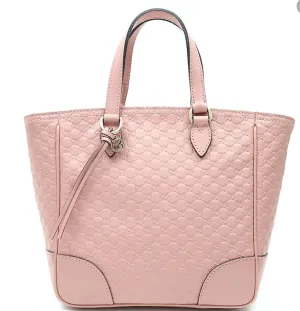Gucci GG Microgussima Small Tote Crossbody in Pink