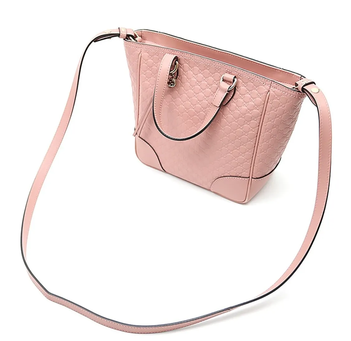 Gucci GG Microgussima Small Tote Crossbody in Pink