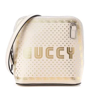 Gucci Moon & Stars Mini Guccy Shoulder Bag in Steller White