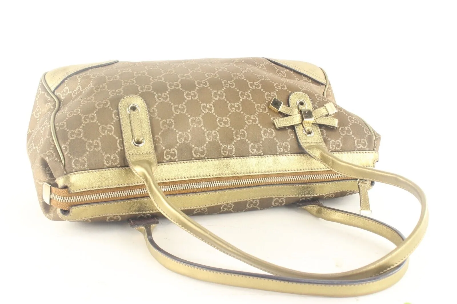 Gucci Rare Metallic Bronze Gold Shoulder Bag 3GK1012K