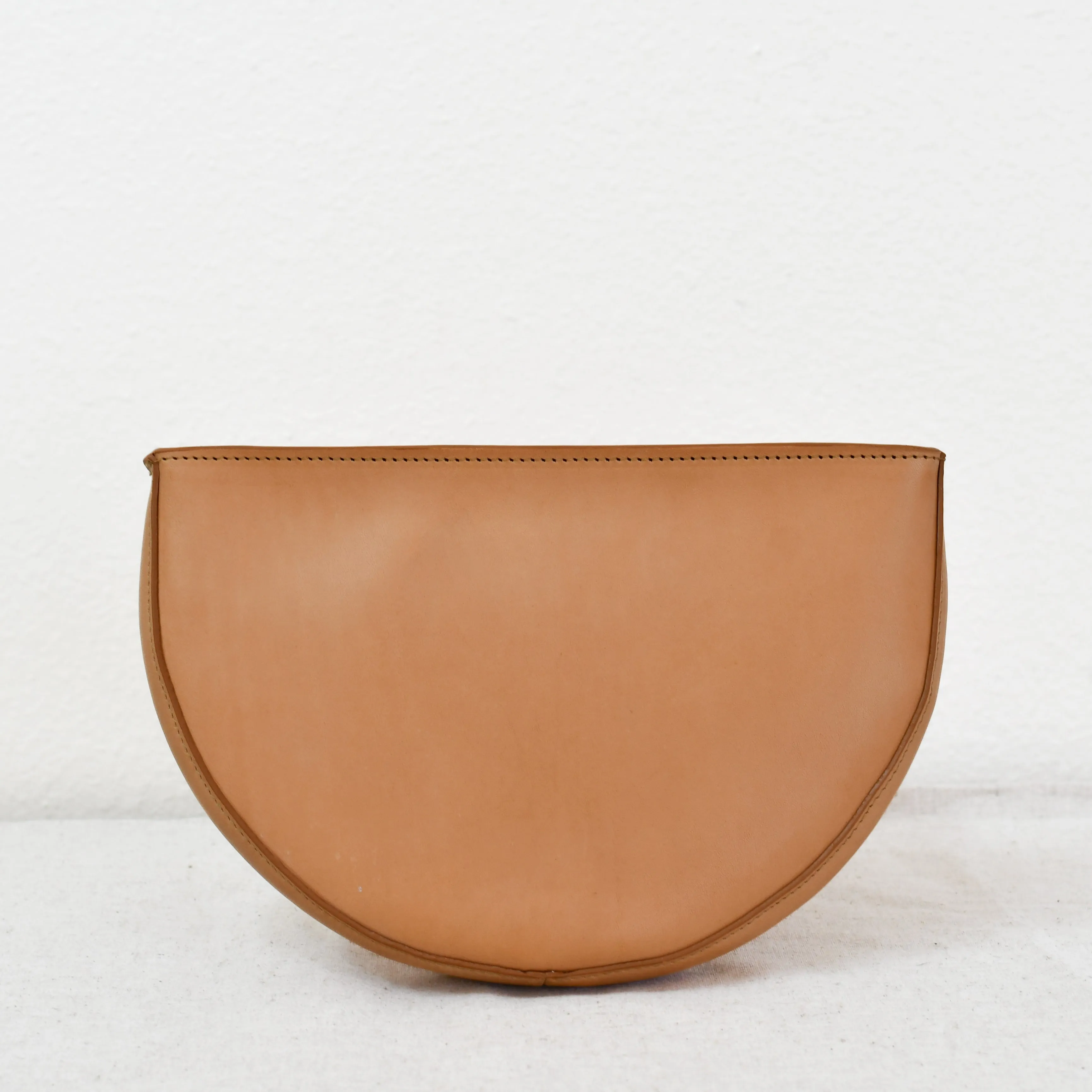 Half Moon Crossbody, Natural - "Milos"