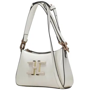 Hispanitas Off White Leather Shoulder Bag
