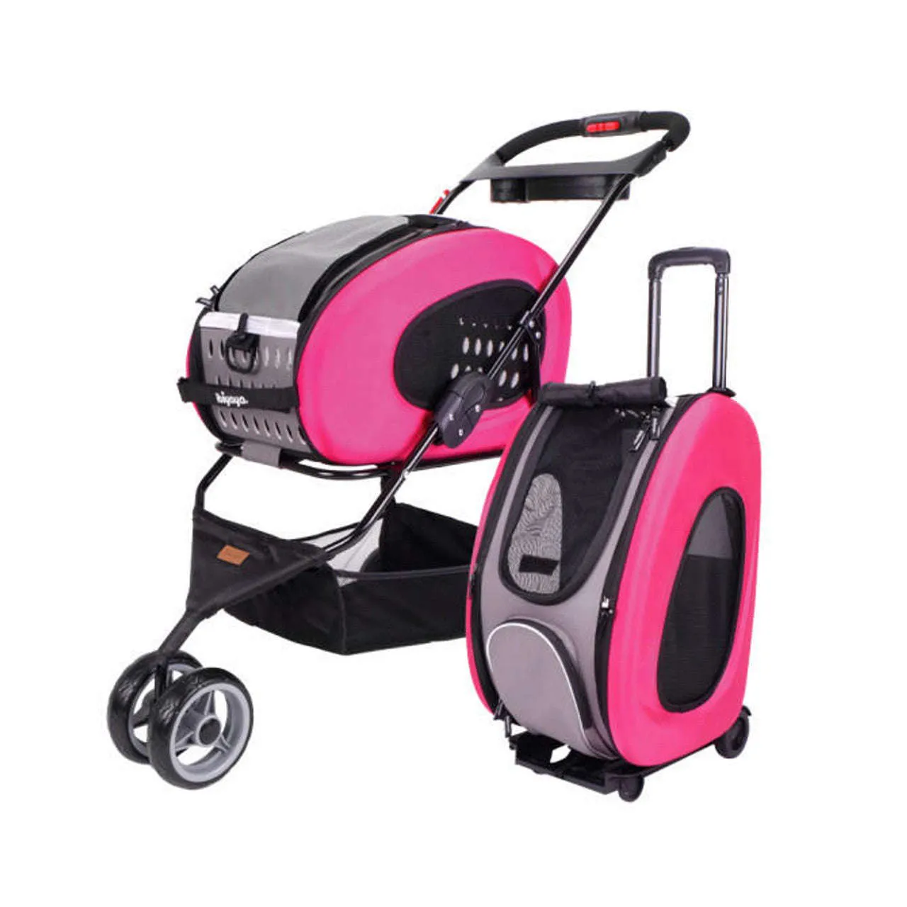 Ibiyaya 5-in-1 Combo EVA Pet Carrier/Stroller | Luxury Package