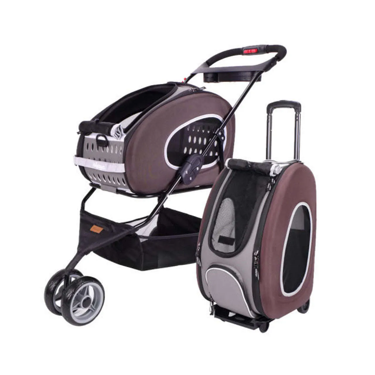 Ibiyaya 5-in-1 Combo EVA Pet Carrier/Stroller | Luxury Package