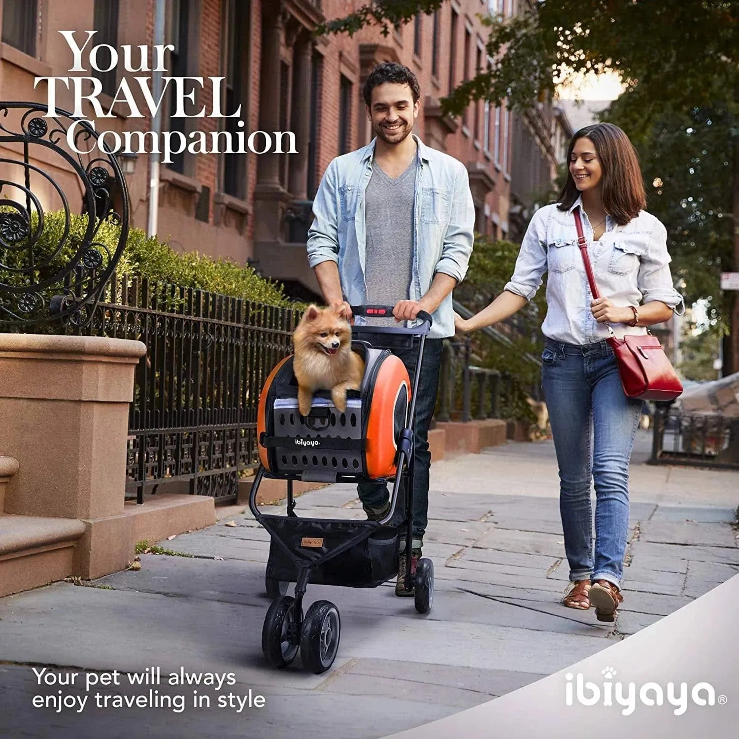 Ibiyaya 5-in-1 Combo EVA Pet Carrier/Stroller | Luxury Package