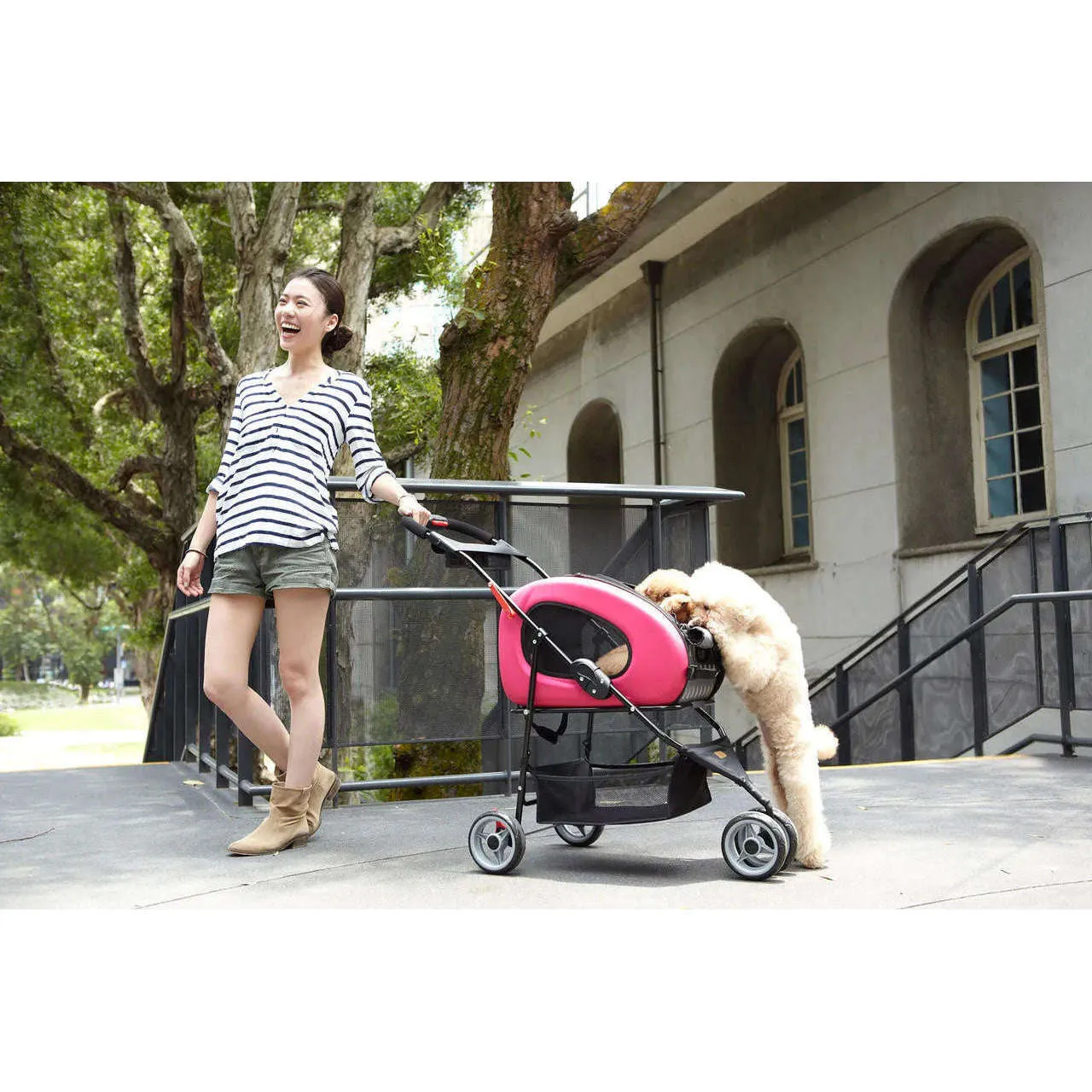 Ibiyaya 5-in-1 Combo EVA Pet Carrier/Stroller | Luxury Package