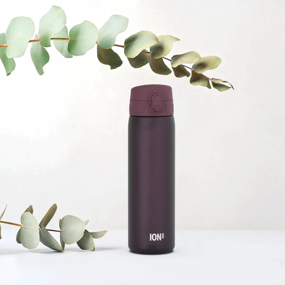 Ion8 Slim 600ml BPA Free, Water Bottle Blackberry