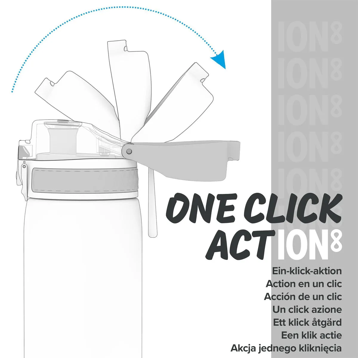 ION8 Slim 600ml BPA Free, Water Bottle - Koala