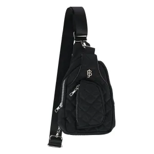 Julia Buxton Women's Nylon Quilted Sling Bag