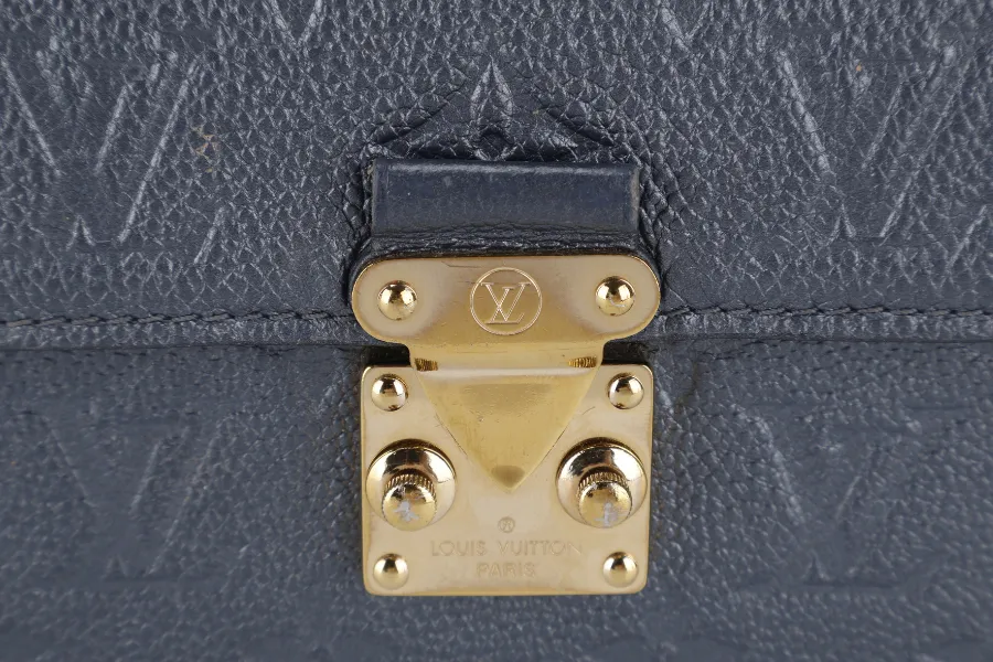 LOUIS VUITTON WOC METIS METALLIC GRAY MONOGRAM EMPREINTE LEATHER GOLD HARDWARE (2023) WITH CHAIN STRAPS, DUST COVER AND BOX