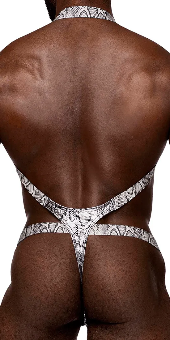 Male Power 404-282 S-naked Shoulder Sling Harness Thong Silver-black