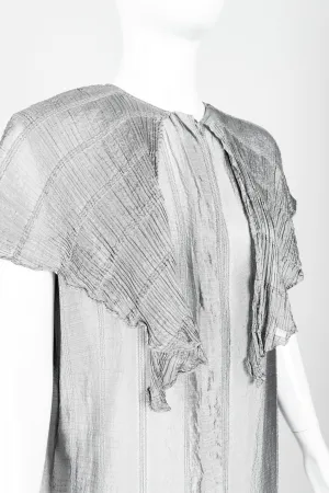 Metallic Capelet Tunic