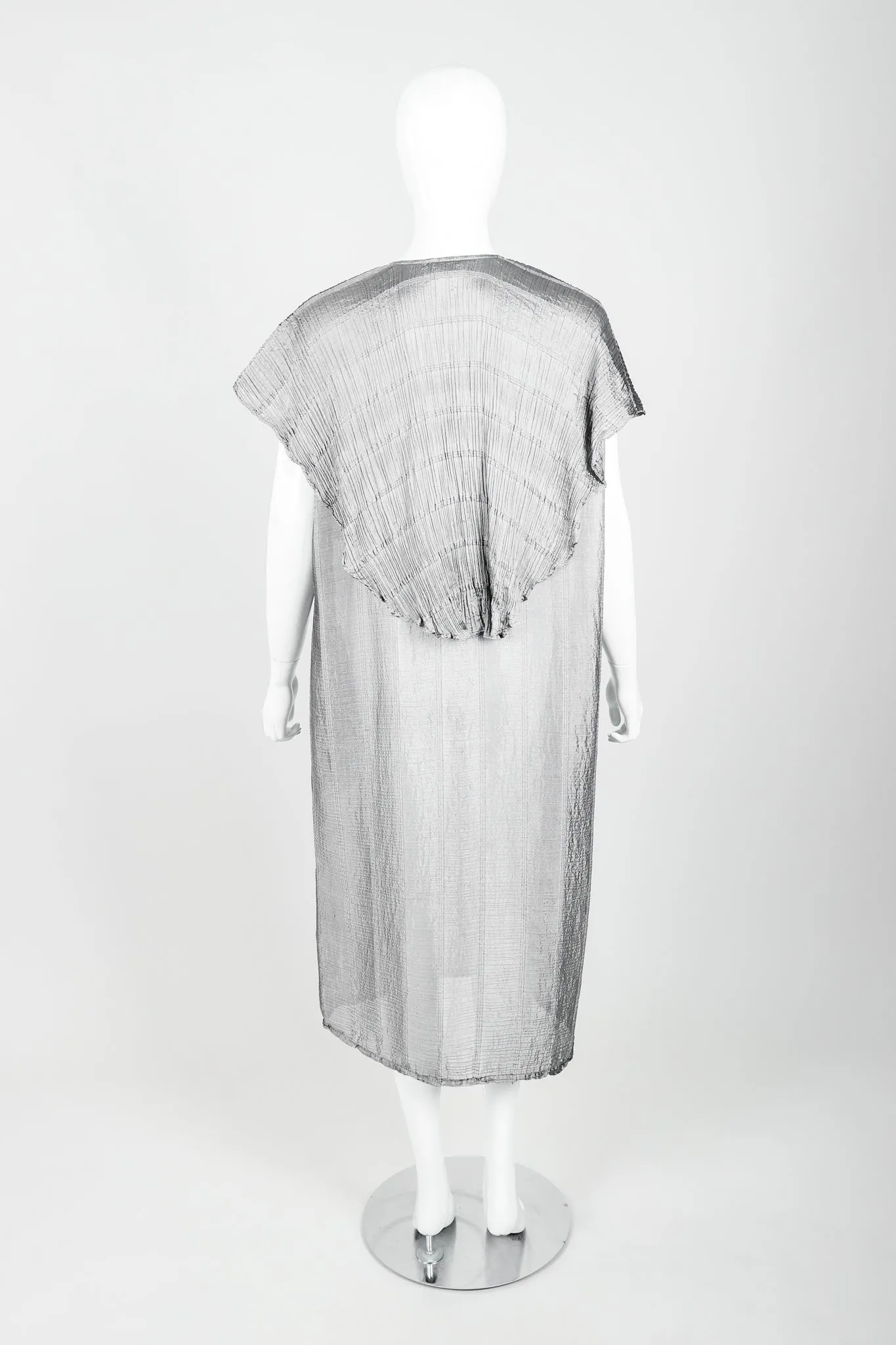 Metallic Capelet Tunic