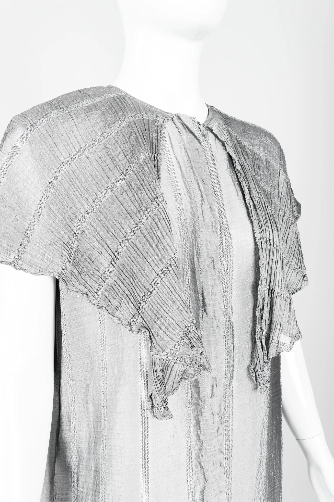 Metallic Capelet Tunic